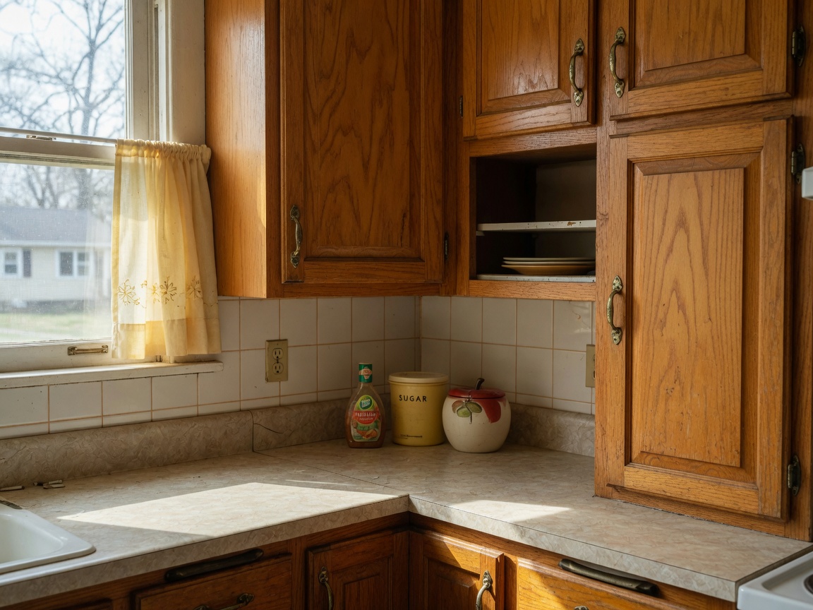 Kitchen cabinets before