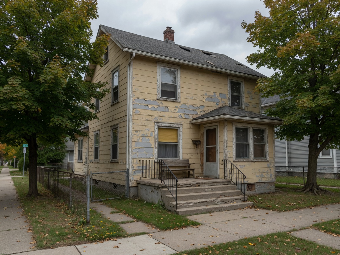 Near-campus two-story before