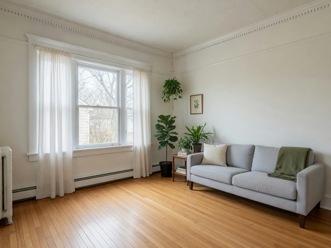 Freshly painted Madison living room