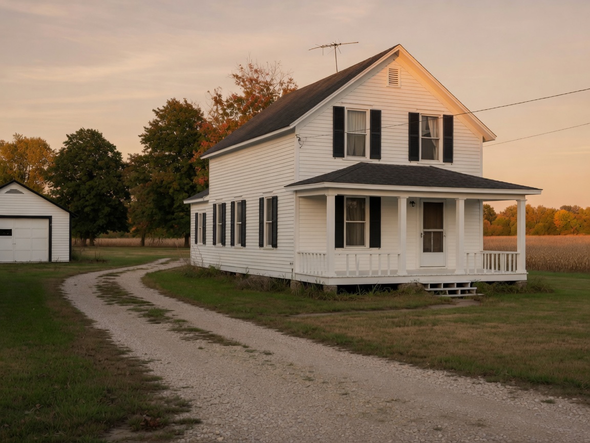 Oregon farmhouse after